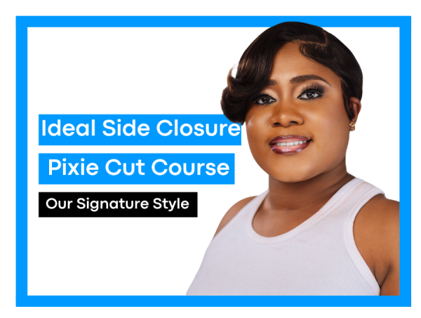 Glueless Side Closure Pixie Cut